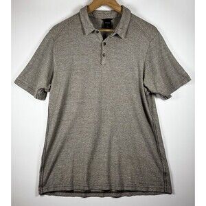 NAU Hemp Organic Cotton Polo Shirt Medium Sustainable Earth‎ Tone Minimalist